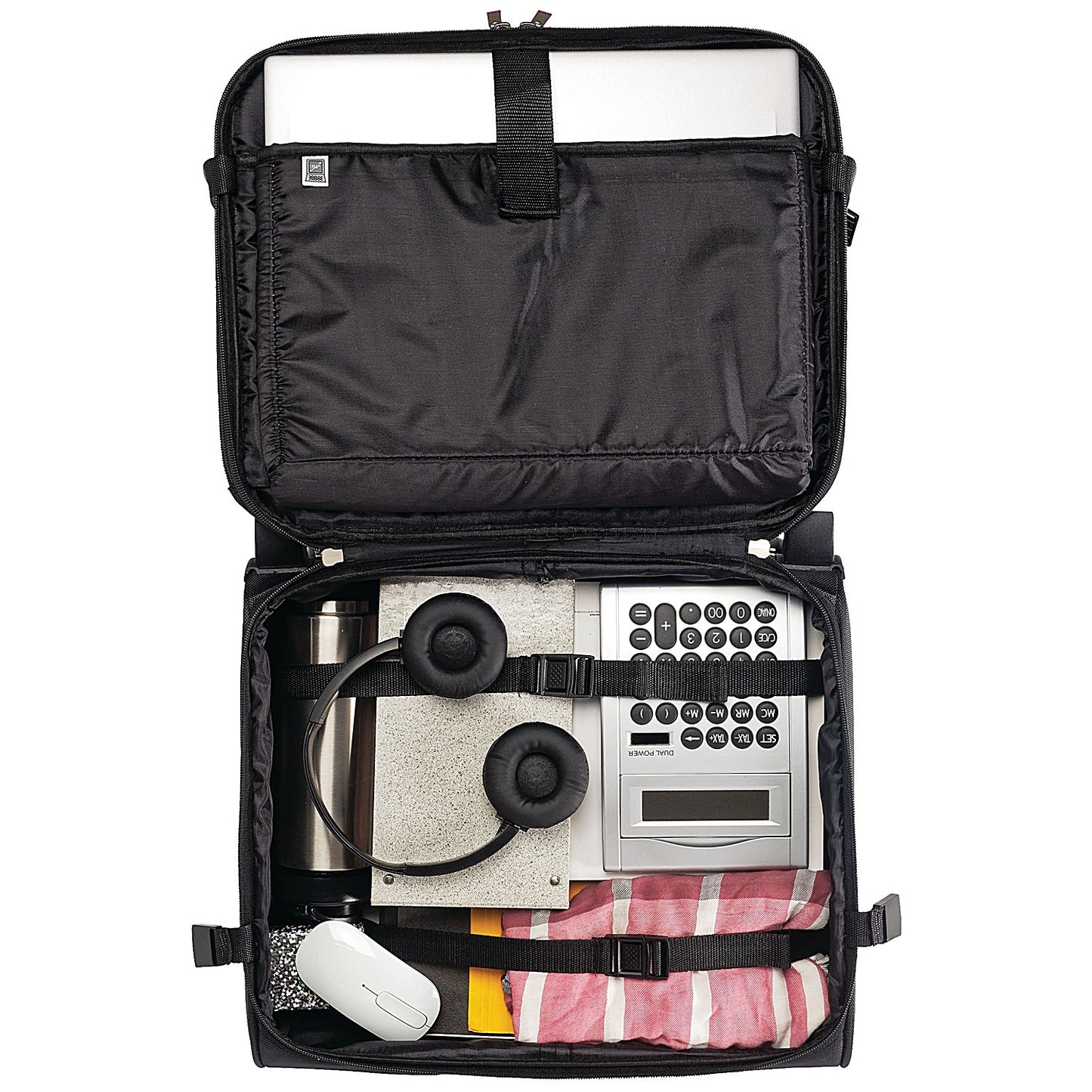 Monolith Executive Wheeled Laptop Case, For up to 15.4 Inch Laptops, Black