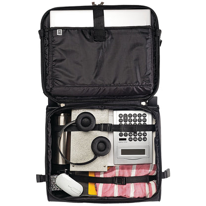 Monolith Executive Wheeled Laptop Case, For up to 15.4 Inch Laptops, Black