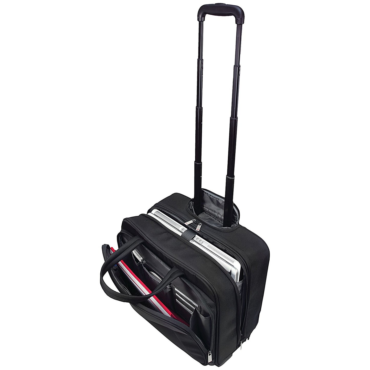Monolith Motion II 4 Wheel Laptop Trolley Case, For up to 15.6 Inch Laptops, Black