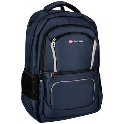 Monolith Commuter Laptop Backpack with USB and Headphone Ports, For up to 15.6 Inch Laptops, Blue