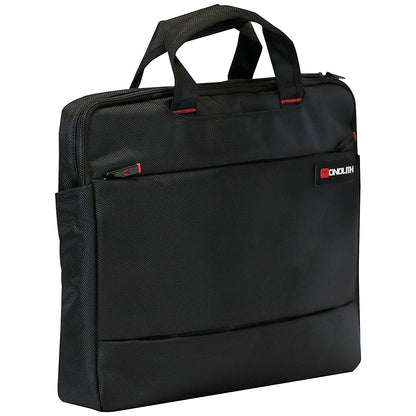 Monolith Slim Laptop Carry Case with Lockable Zips, For up to 15.6 Inch Laptops, Black