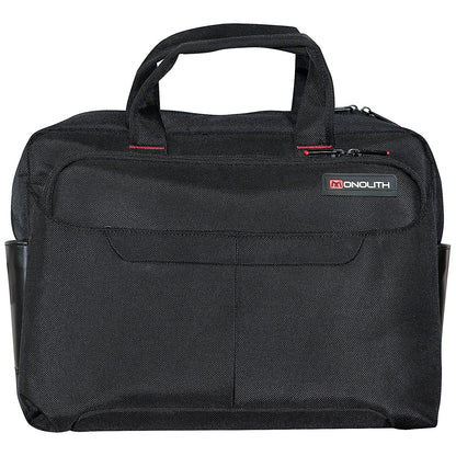 Monolith Slim Laptop Carry Case with Lockable Zips, For up to 15.6 Inch Laptops, Black