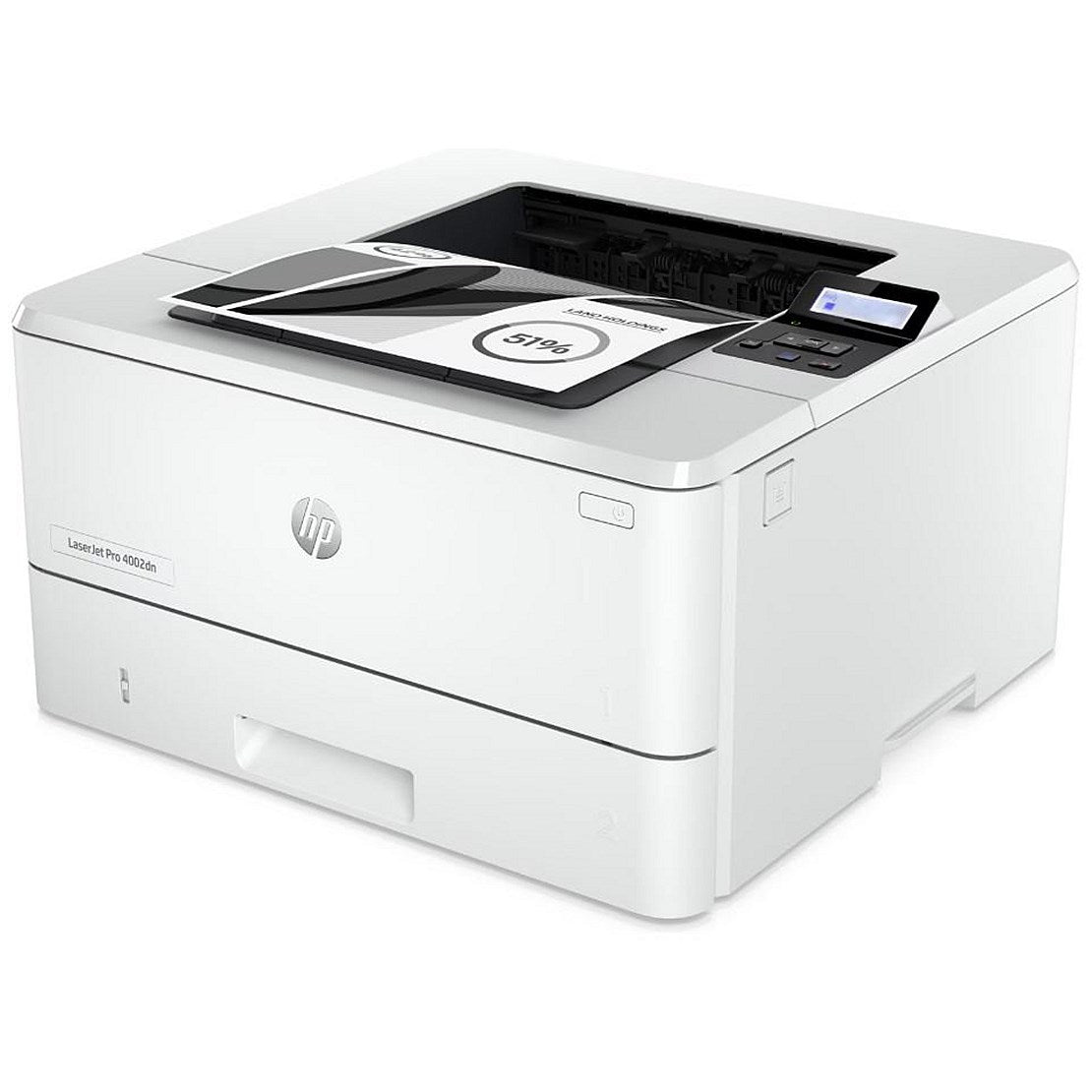HP LaserJet Pro 4002dn A4 Mono Laser Printer, White Easy2Order : HP2Z605FABU