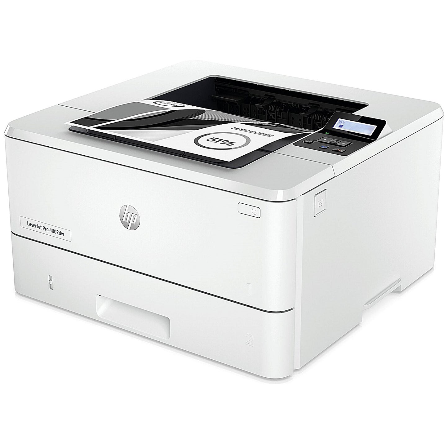 HP LaserJet Pro 4002dw A4 Wireless Mono Laser Printer, White