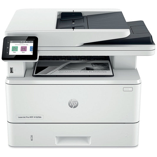 HP LaserJet Pro 4102fdn A4 4-in-1 Mono Laser Printer, White