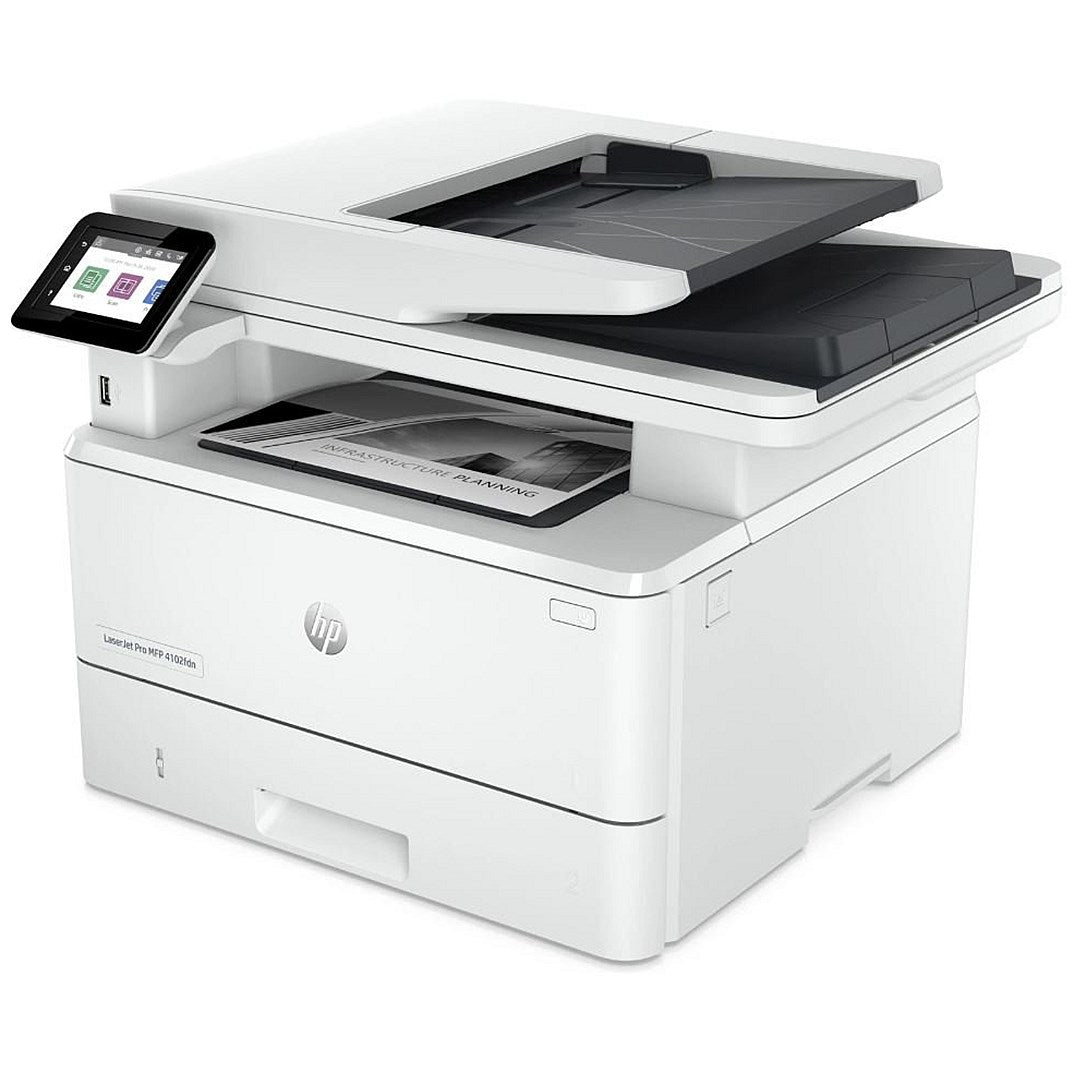 HP LaserJet Pro 4102fdn A4 4-in-1 Mono Laser Printer, White