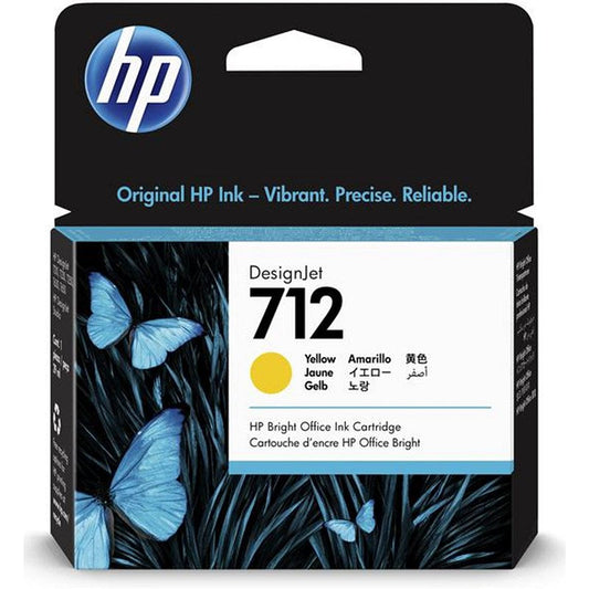 HP 712 DesignJet Ink Cartridge 29-ml Yellow 3ED69A Easy2Order : HP3ED69A