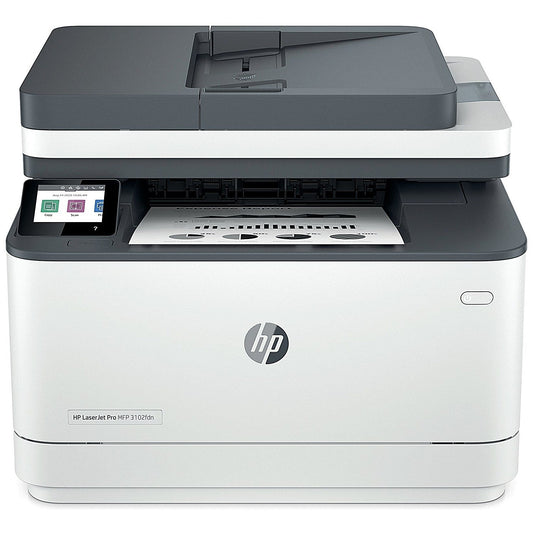 HP LaserJet Pro M3102fdn A4 4-in-1 Mono Laser Printer, White