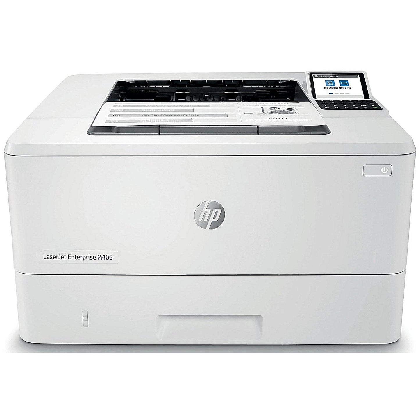 HP LaserJet Enterprise M406dn A4 Mono Laser Printer, White