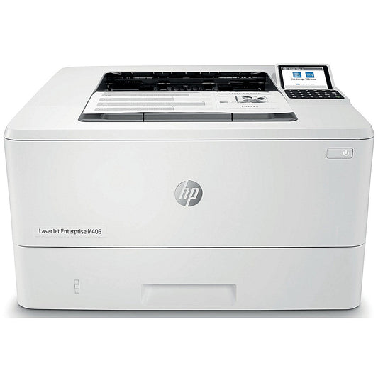 HP LaserJet Enterprise M406dn A4 Mono Laser Printer, White