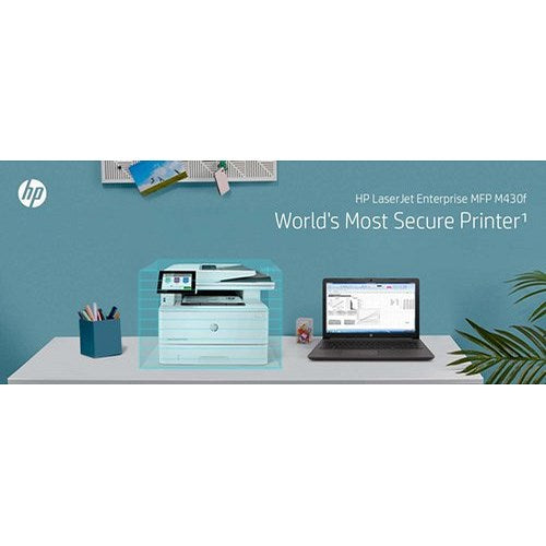 HP LaserJet Enterprise M430f A4 4-in-1 Mono Laser Printer, White Easy2Order : HP3PZ55AB19
