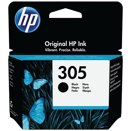 HP 305 Original Ink Cartridge 2-ml Black 3YM61AE