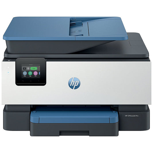 HP OfficeJet Pro 9125e A4 4-in-1 Wireless Colour Inkjet Printer, White and Blue