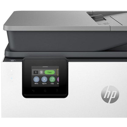 HP OfficeJet Pro 9125e A4 4-in-1 Wireless Colour Inkjet Printer, White and Blue