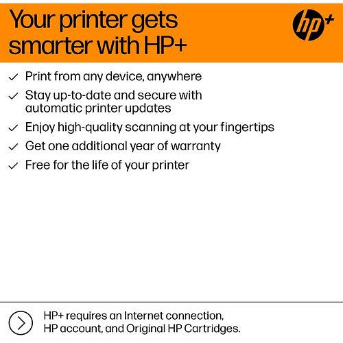 HP OfficeJet Pro 8125e A4 3-in-1 Wireless Colour Inkjet Printer, White and Blue