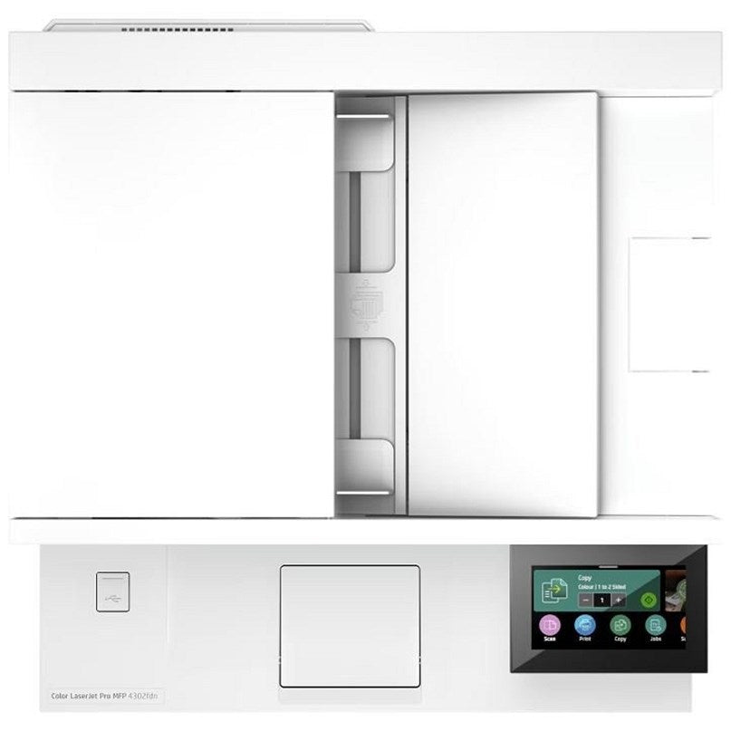 HP Color LaserJet Pro 4302fdn A4 4-in-1 Colour Laser Printer, White and Blue Easy2Order : HP4RA84FABU