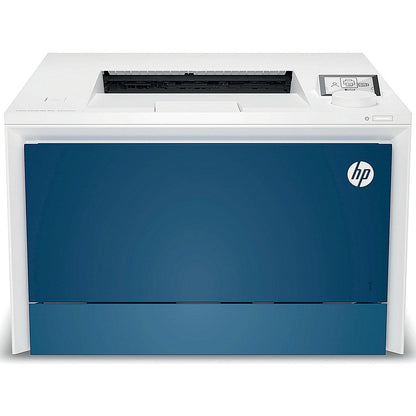HP Color LaserJet Pro 4202dw A4 Wireless Colour Laser Printer, White and Blue