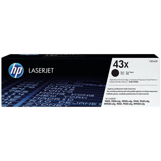 HP 43X Black Laser Toner Cartridge C8543X