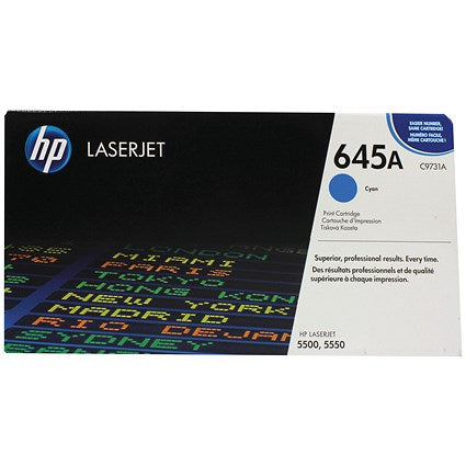HP 645A Cyan Laser Toner Cartridge