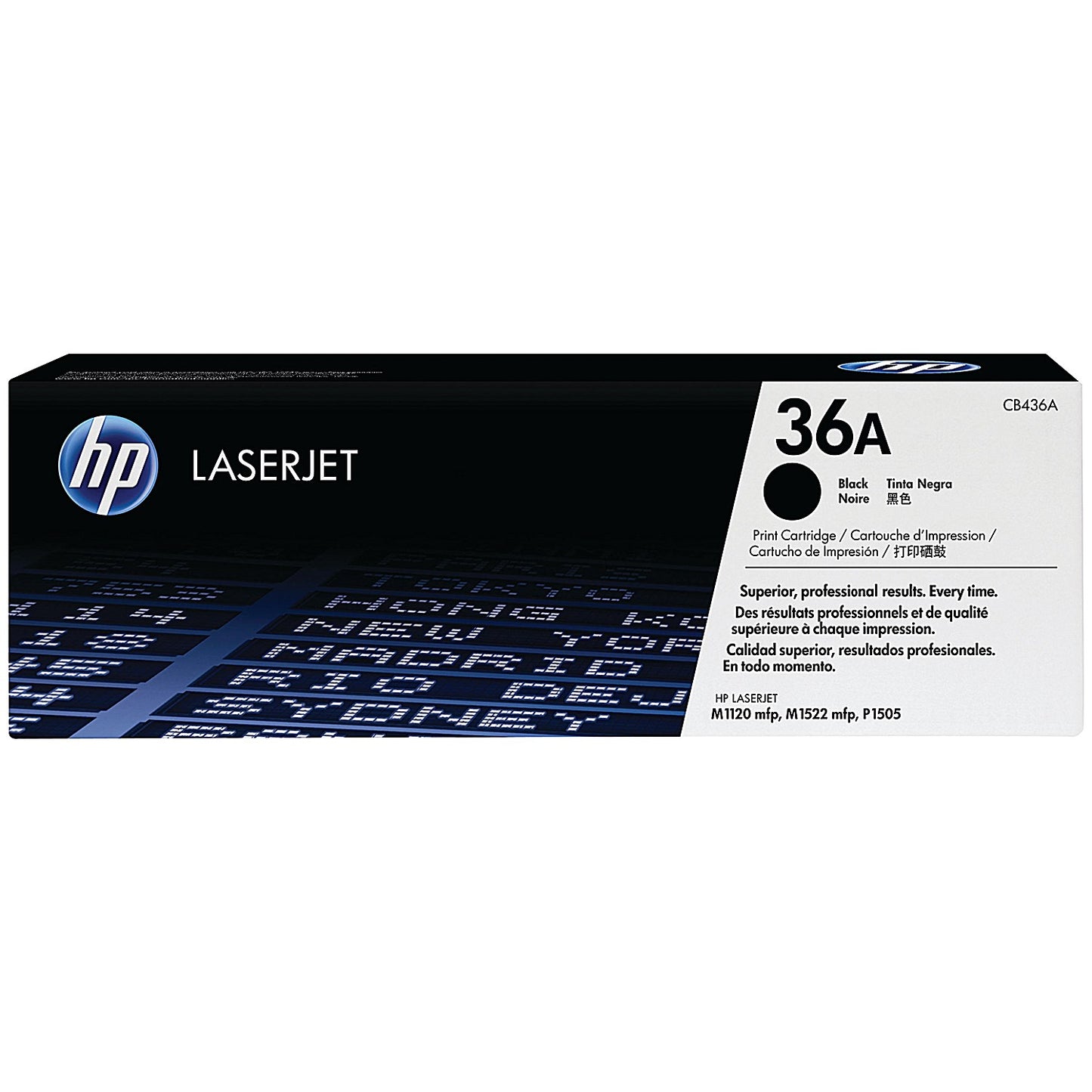 HP 36A Black Laser Toner Cartridge CB436A