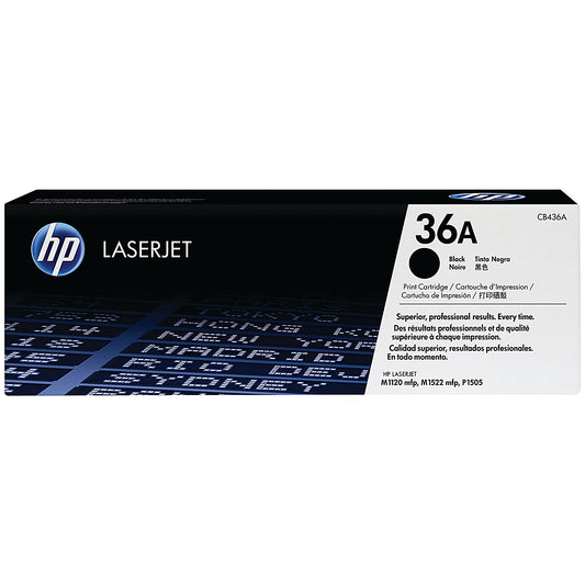 HP 36A Black Laser Toner Cartridge CB436A
