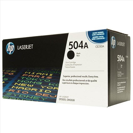 HP 504A Black Laser Toner Cartridge