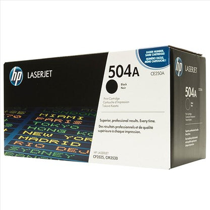 HP 504A Black Laser Toner Cartridge