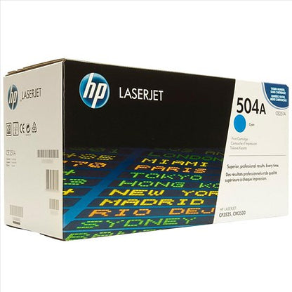 HP 504A Cyan Laser Toner Cartridge