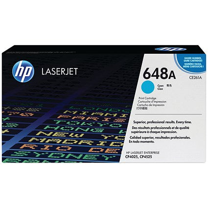 HP 648A Cyan Laser Toner Cartridge