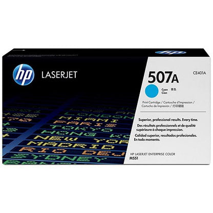 HP 507A Cyan Laser Toner Cartridge