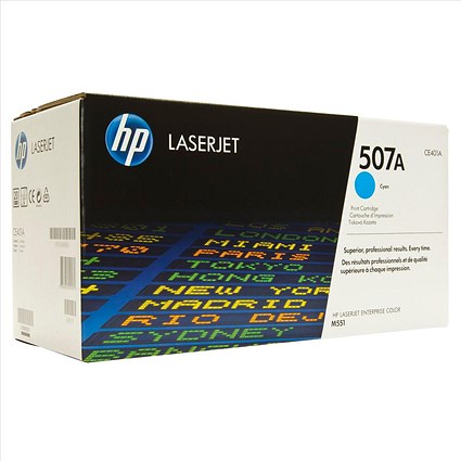 HP 507A Cyan Laser Toner Cartridge