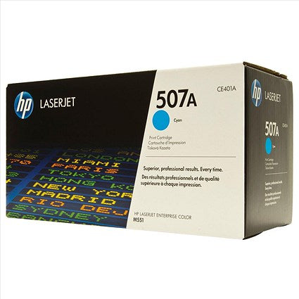 HP 507A Cyan Laser Toner Cartridge