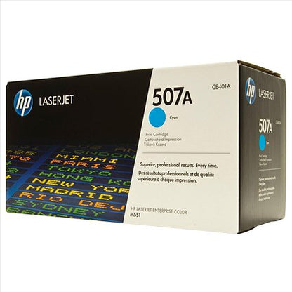 HP 507A Cyan Laser Toner Cartridge