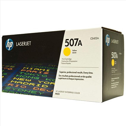 HP 507A Yellow Laser Toner Cartridge