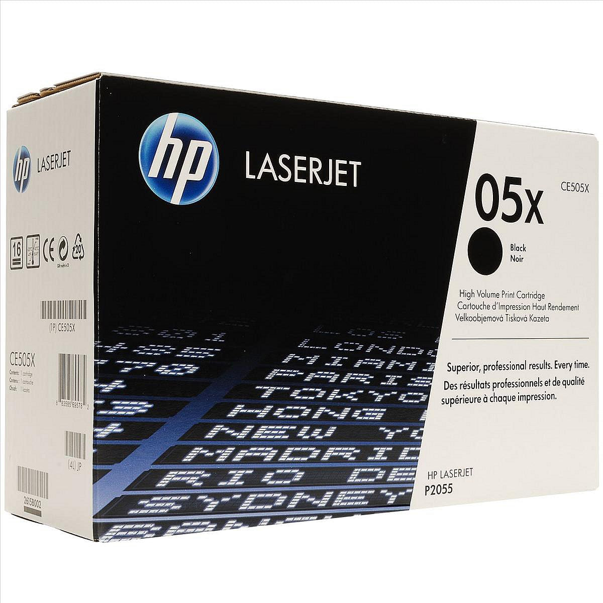 HP 05X Black Laser Toner Cartridge CE505X