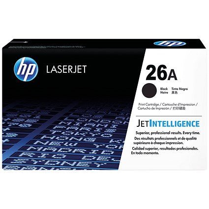 HP 26A Black Laser Toner Cartridge CF226A