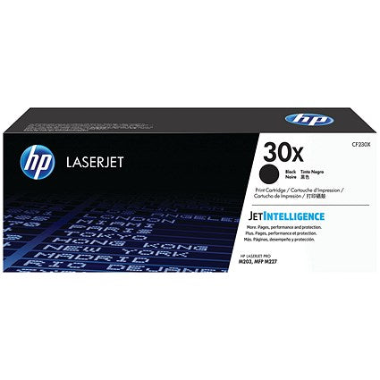 HP 30X Black High Yield Laser Toner Cartridge CF230X