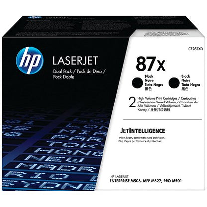 HP 87X Black Laser Toner Cartridges (Twin Pack) CF287XD