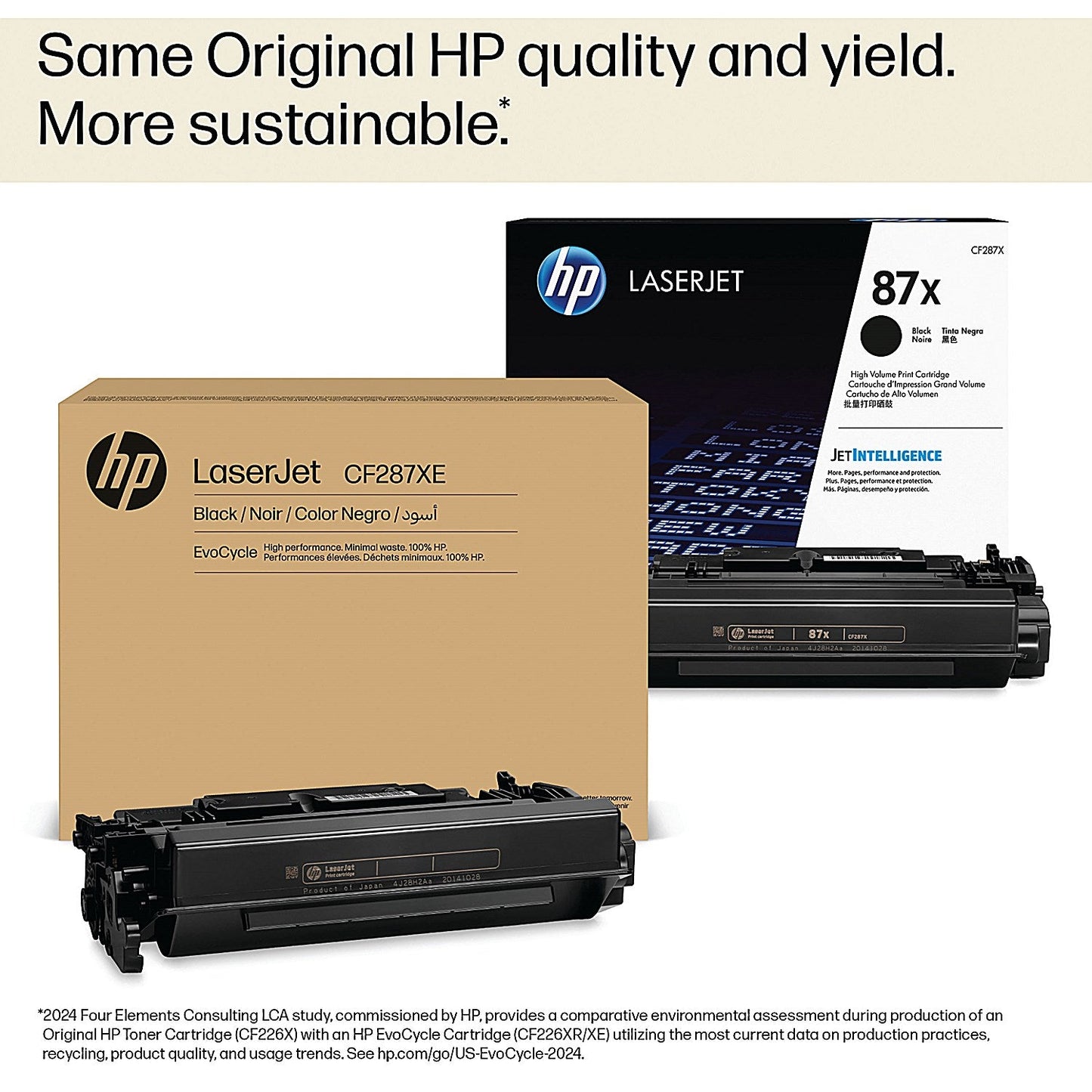 HP 87XE EvoCycle Original LaserJet Toner Cartridge High Yield Black CF287XE Easy2Order : HPCF287XE
