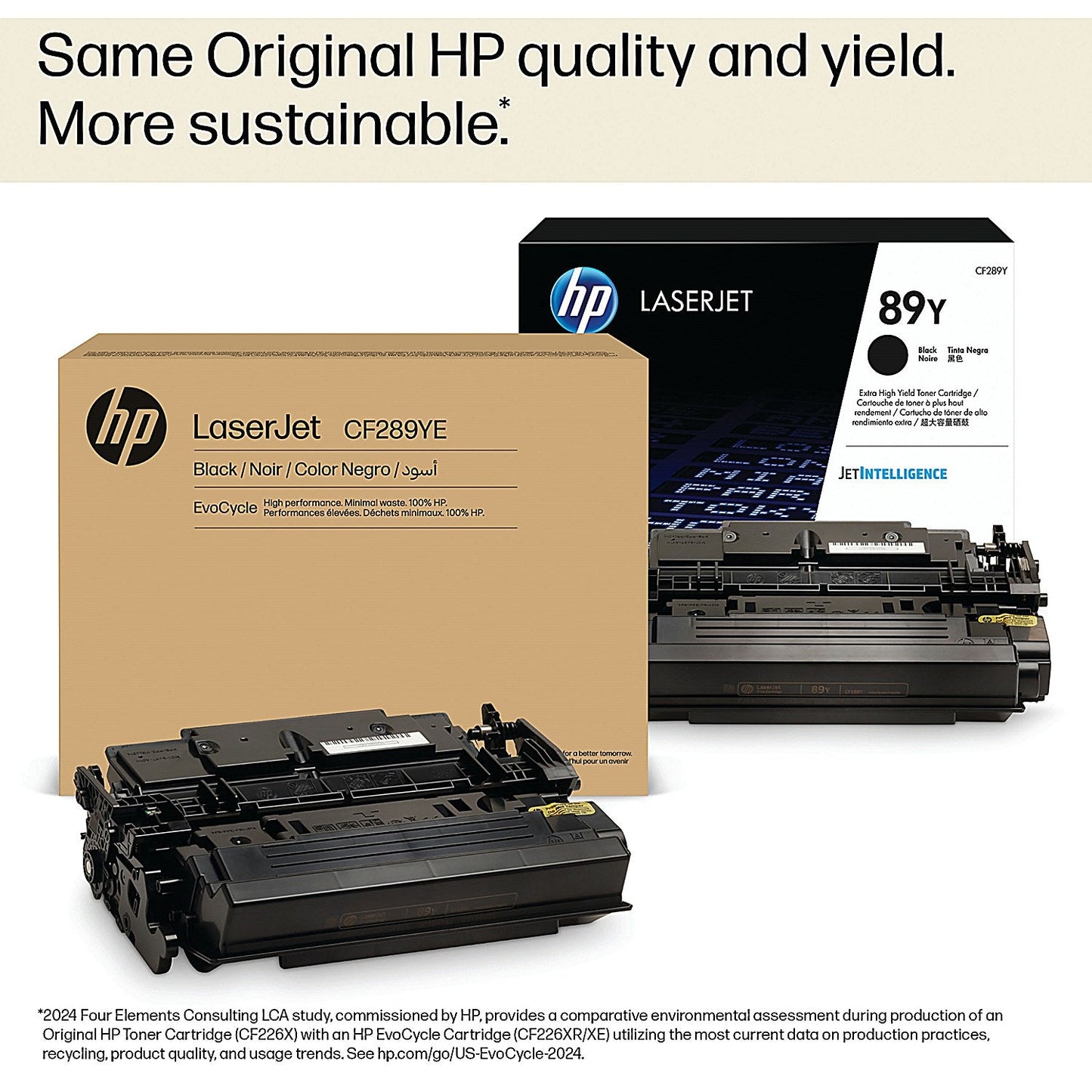 HP 89YE EvoCycle Original LaserJet Toner Cartridge High Yield Black CF289YE Easy2Order : HPCF289YE