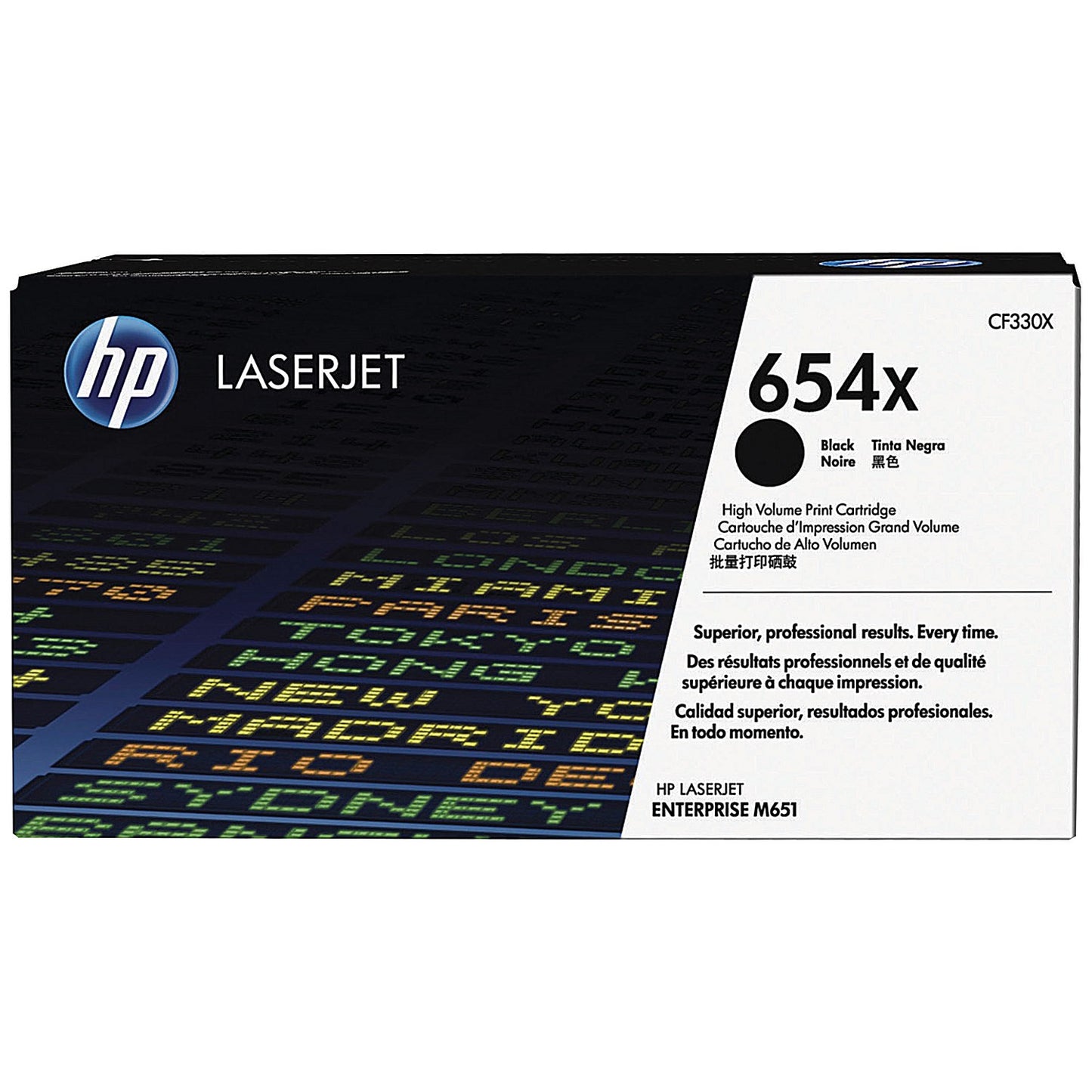 HP 654X Original LaserJet Toner Cartridge High Yield Black CF330X