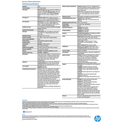 HP OfficeJet 200 Mobile A4 Inkjet Printer Ref CZ993A