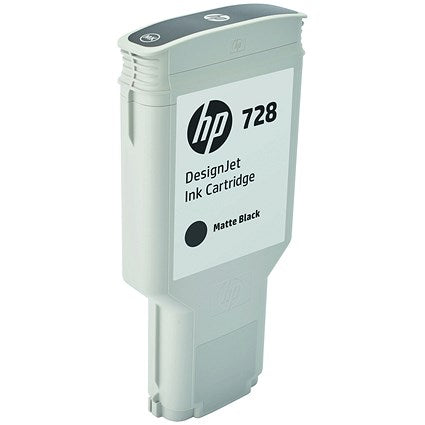 HP 728 Matte Black Ink Cartridge F9J68A