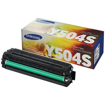 Samsung CLT-Y504S Yellow Laser Toner Cartridge