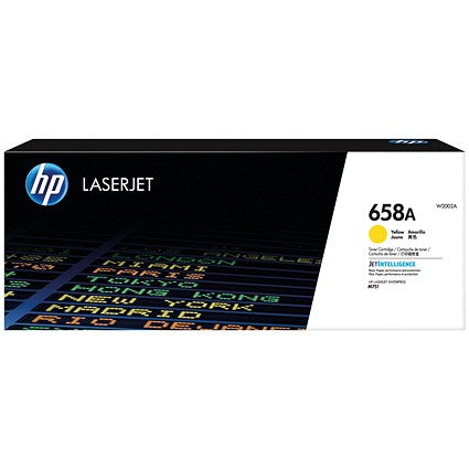 HP 658A Original LaserJet Toner Cartridge Yellow W2002A