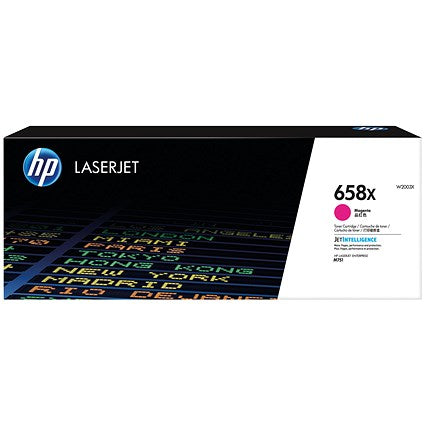HP 658X Original LaserJet Toner Cartridge High Yield Magenta W2003X
