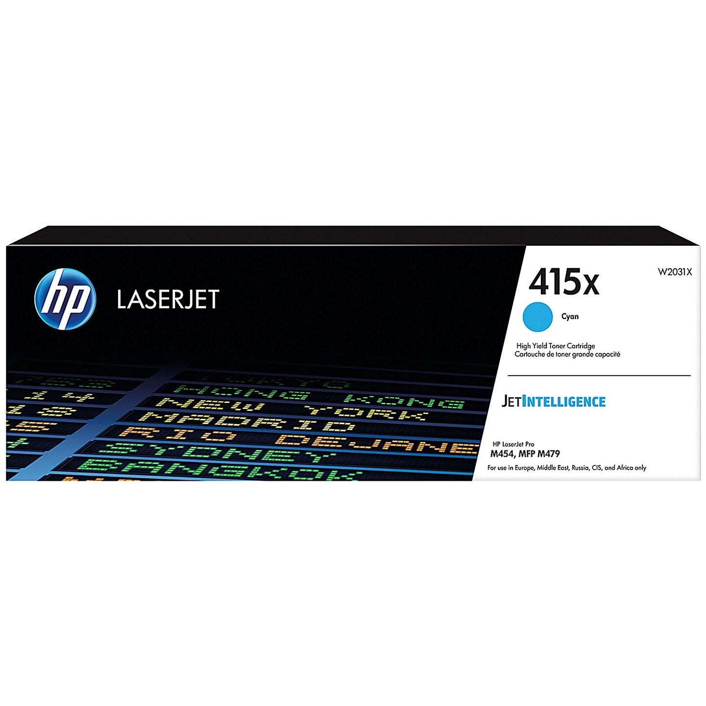 HP 415X Original LaserJet Toner Cartridge High Yield Cyan W2031X