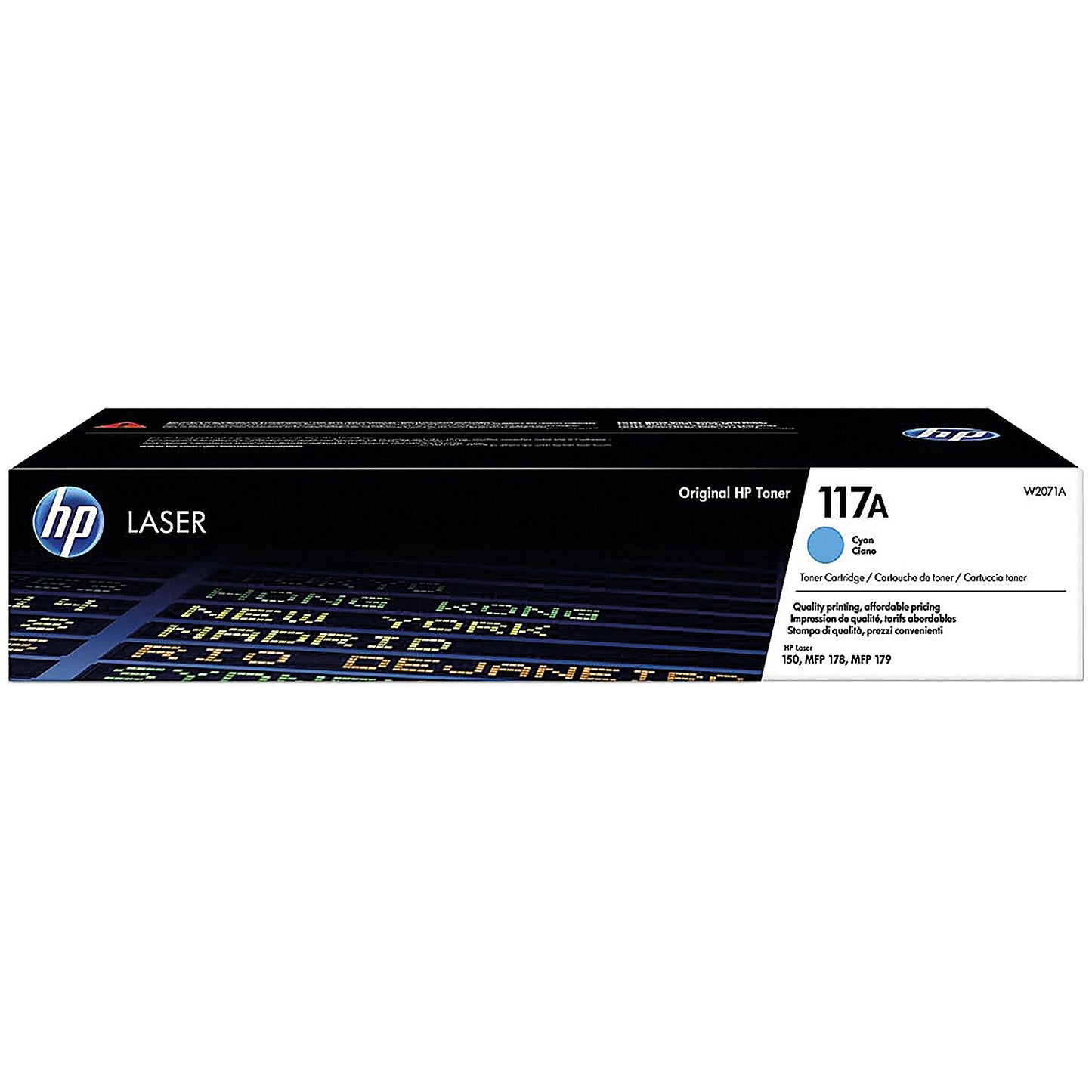 HP 117A Original Laser Toner Cartridge Cyan W2071A