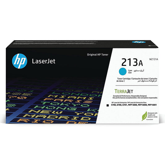 HP 213A Original LaserJet Toner Cartridge Cyan W2131A Easy2Order : HPW2131A