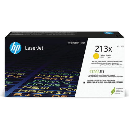 HP 213X Original LaserJet Toner Cartridge High Yield Yellow W2132X
